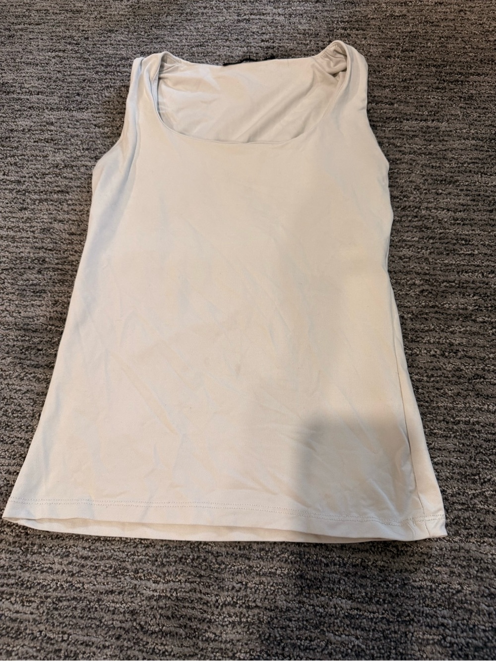 Zara Cream Scoop Neck Tank Top